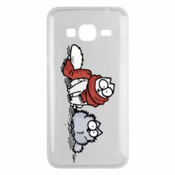 Чехол для Samsung J3 2016 Кот Саймона Зима - PrintSalon