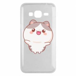 Чехол для Samsung J3 2016 Котик обнимает тебя - PrintSalon