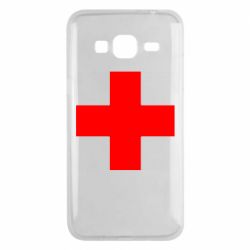 Чехол для Samsung J3 2016 Красный крест - PrintSalon