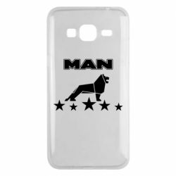 Чехол для Samsung J3 2016 Man lion and stars - PrintSalon