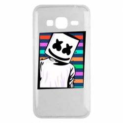 Чехол для Samsung J3 2016 Marshmello Colorful Portrait - PrintSalon