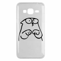 Чехол для Samsung J3 2016 Милый Кот Саймона - PrintSalon
