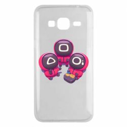 Чехол для Samsung J3 2016 Милые солдаты из игры в кальмара