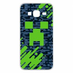 Чехол для Samsung J3 2016 Minecraft Creeper - PrintSalon