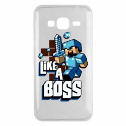 Чехол для Samsung J3 2016 Minecraft Like a Boss - PrintSalon