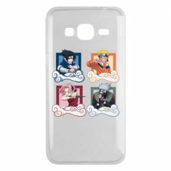 Чехол для Samsung J3 2016 Naruto team 7 in action - PrintSalon