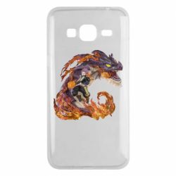 Чехол для Samsung J3 2016 Natsu with a dragon - PrintSalon