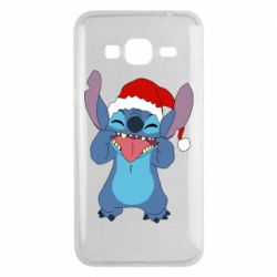 Чехол для Samsung J3 2016 Новогодний Стич - PrintSalon