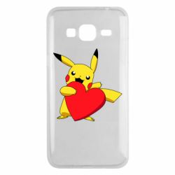 Чехол для Samsung J3 2016 Pikachu Heart - PrintSalon