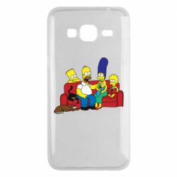 Чехол для Samsung J3 2016 Simpsons At Home - PrintSalon