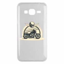 Чехол для Samsung J3 2016 Skull and Bike - PrintSalon