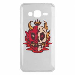 Чехол для Samsung J3 2016 Skull face - PrintSalon
