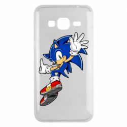 Чехол для Samsung J3 2016 Sonic and the jump - PrintSalon