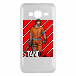 Чехол для Samsung J3 2016 Standoff 2 Red Logo - PrintSalon
