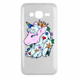 Чехол для Samsung J3 2016 Unicorn Princess - PrintSalon