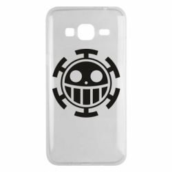 Чехол для Samsung J3 2016 Ван Пис флаг Трафальгара - PrintSalon