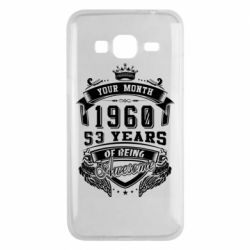 Чехол для Samsung J3 2016 Ваш месяц, год рождения (на английском)-PrintSalon Чехол для Samsung J3 2016 Ваш месяц, год рождения (на английском)