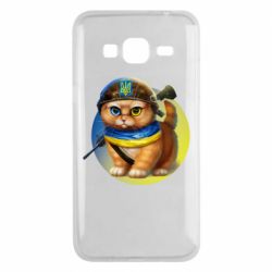 Чехол для Samsung J3 2016 Военный котик - PrintSalon