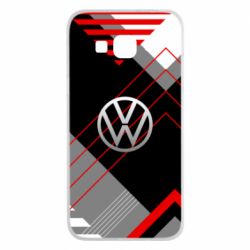 Чехол для Samsung J3 2016 Volkswagen logo and abstraction-PrintSalon Чехол для Samsung J3 2016 Volkswagen logo and abstraction