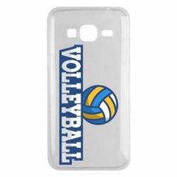 Чехол для Samsung J3 2016 Volleyball text and ball - PrintSalon