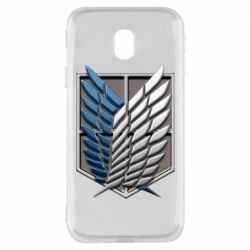 Чехол для Samsung J3 2017 Attack Titan Survey Corps Logo 3D