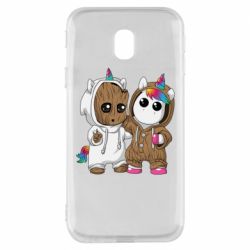 Чехол для Samsung J3 2017 Baby Groot And Unicorn - PrintSalon