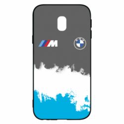 Чехол для Samsung J3 2017 BMW logo and gray background - PrintSalon