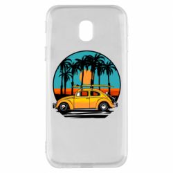Чехол для Samsung J3 2017 Car and sunset - PrintSalon