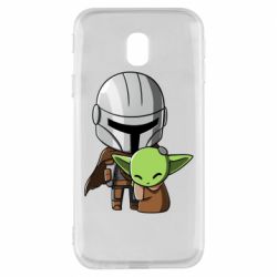 Чехол для Samsung J3 2017 Din Djarin And The Child - PrintSalon