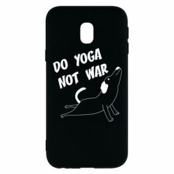 Чехол для Samsung J3 2017 Do yoga not war - PrintSalon