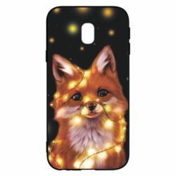 Чохол для Samsung J3 2017 Fox And Christmas Lights - PrintSalon
