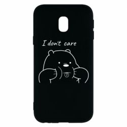 Чехол для Samsung J3 2017 I don't care white - PrintSalon