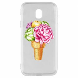 Чехол для Samsung J3 2017 Ice cream flowers - PrintSalon