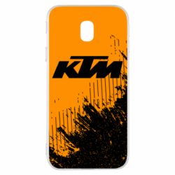 Чехол для Samsung J3 2017 KTM and grunge background - PrintSalon
