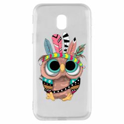 Чехол для Samsung J3 2017 Little owl with feathers - PrintSalon