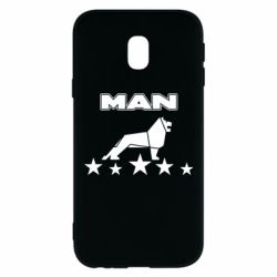 Чехол для Samsung J3 2017 Man lion and stars - PrintSalon