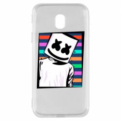 Чехол для Samsung J3 2017 Marshmello Colorful Portrait - PrintSalon