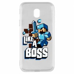 Чехол для Samsung J3 2017 Minecraft Like a Boss - PrintSalon