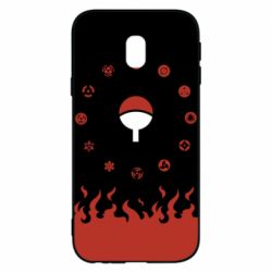 Чехол для Samsung J3 2017 Naruto Sasuke Uchiha Sharingan - PrintSalon