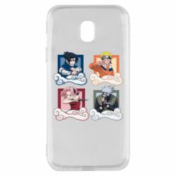 Чехол для Samsung J3 2017 Naruto team 7 in action - PrintSalon