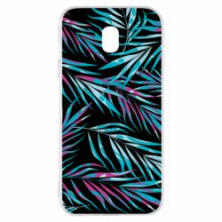 Чохол для Samsung J3 2017 Neon Palm Leaves - PrintSalon