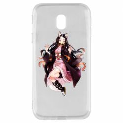 Чехол для Samsung J3 2017 Nezuko cat