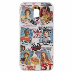 Чехол для Samsung J3 2017 Очень странные дела. Стикеры - PrintSalon