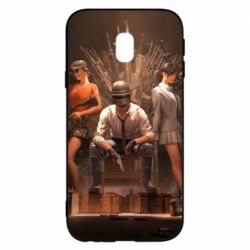 Чехол для Samsung J3 2017 Pubg on the throne - PrintSalon