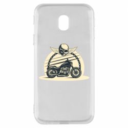 Чехол для Samsung J3 2017 Skull and Bike - PrintSalon