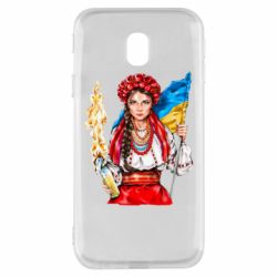 Чехол для Samsung J3 2017 Украинская девушка в венку - PrintSalon