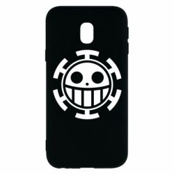 Чехол для Samsung J3 2017 Ван Пис флаг Трафальгара - PrintSalon