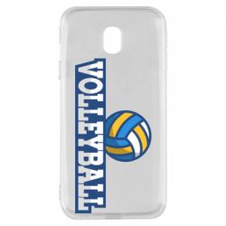 Чехол для Samsung J3 2017 Volleyball text and ball - PrintSalon