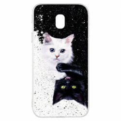 Чехол для Samsung J3 2017 Yin and Yang cats - PrintSalon