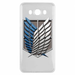 Чехол для Samsung J7 2016 Attack Titan Survey Corps Logo 3D